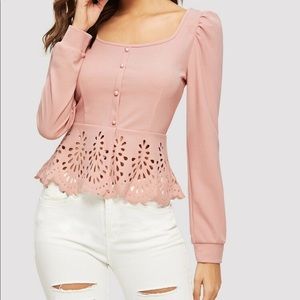 SHEIN peplum blouse